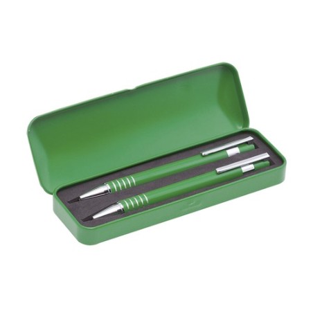 Set de Stylos et Porte-mines Personnalisés Sheridan Matières : aluminium Couleurs : rouge objet publicitaire robuste