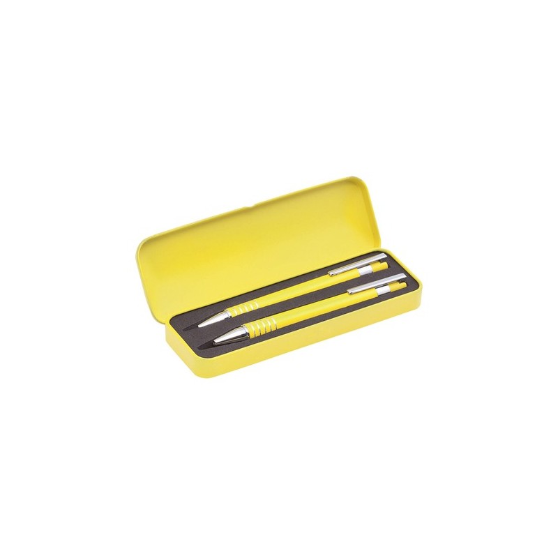 Set de Stylos et Porte-mines Personnalisés Sheridan Matières : aluminium Couleurs : rouge cadeau affaires élégant