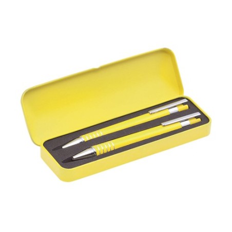 Set de Stylos et Porte-mines Personnalisés Sheridan Matières : aluminium Couleurs : rouge cadeau affaires élégant