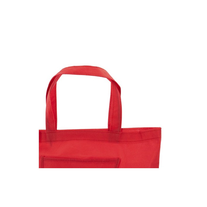 Sac Pliable Personnalisé Éco-responsable - Idéal pour vos Courses Konsum Matières : polypropylène (PP) Couleurs : rouge cadeau c