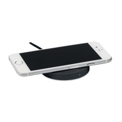 Chargeur sans fil rond pratique et efficace - WIRELESS PLATO Matières : ABS Couleurs : noir impression haute définition