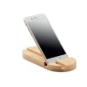Support Pratique en Bambou Personnalisé pour Tablette/Smartphone ROBIN Matières : bambou Couleurs : bois cadeau entreprise pas c