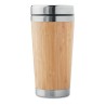 Gourde double paroi personnalisée en bambou - RODEODRIVE+ Matières : acier inoxydable Couleurs : bois personnalisable avec votre