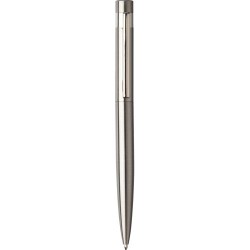 Stylo bille twist  en acier inoxydable recyclé Hannelore Matières : métal Couleurs : argenté