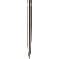 Stylo bille twist  en acier inoxydable recyclé Hannelore Matières : métal Couleurs : argenté cadeau entreprise pas cher