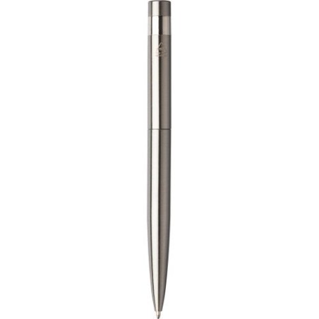 Stylo bille twist  en acier inoxydable recyclé Hannelore Matières : métal Couleurs : argenté cadeau entreprise pas cher