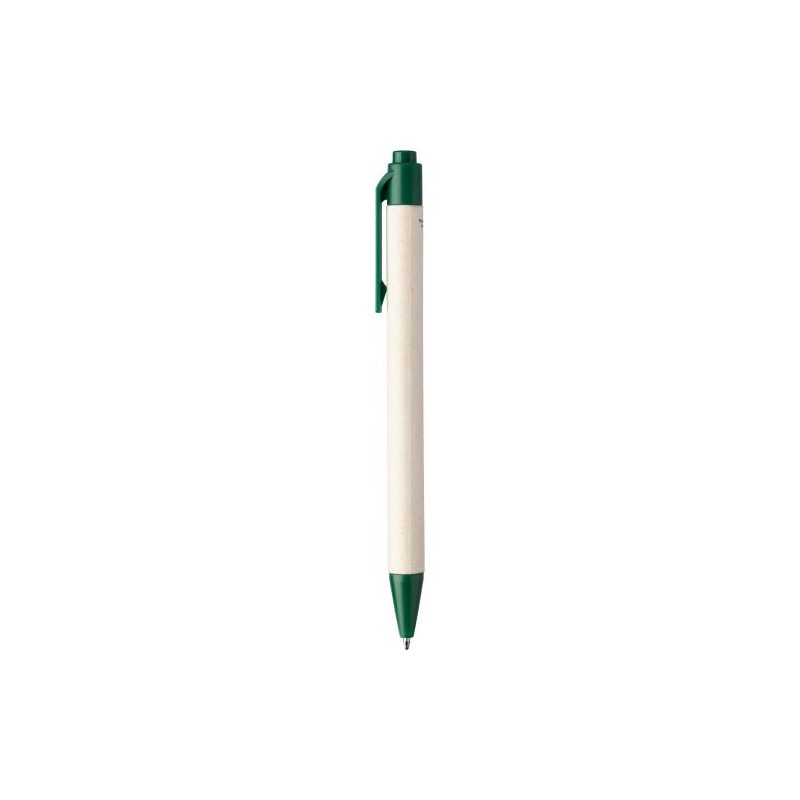 Stylo bille  en brique de lait recyclée - Heike Matières : papier Couleurs : noir cadeau entreprise pas cher