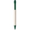 Stylo bille  en brique de lait recyclée - Heike Matières : papier Couleurs : vert accessoire événementiel unique