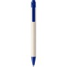 Stylo bille  en brique de lait recyclée - Heike Matières : papier Couleurs : bleu cobalt personnalisable avec votre logo
