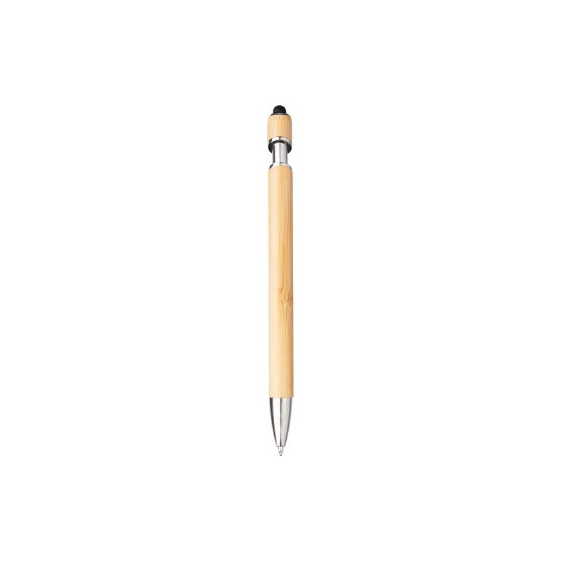 Stylo bille  en bambou pas cher Manuela Matières : bambou Couleurs : brun personnalisable avec votre logo