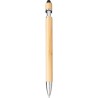 Stylo bille  en bambou pas cher Manuela Matières : bambou Couleurs : brun personnalisable avec votre logo