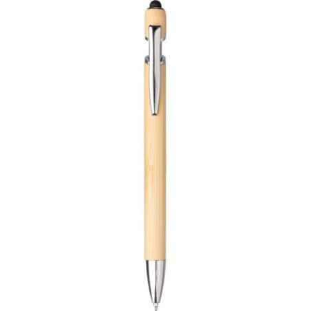 Stylo bille  en bambou pas cher Manuela Matières : bambou Couleurs : brun cadeau entreprise pas cher