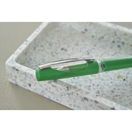 Stylo gel  en ABS personnalisé pas cher - Karin Matières : fer Couleurs : rouge cadeau collaborateur premium
