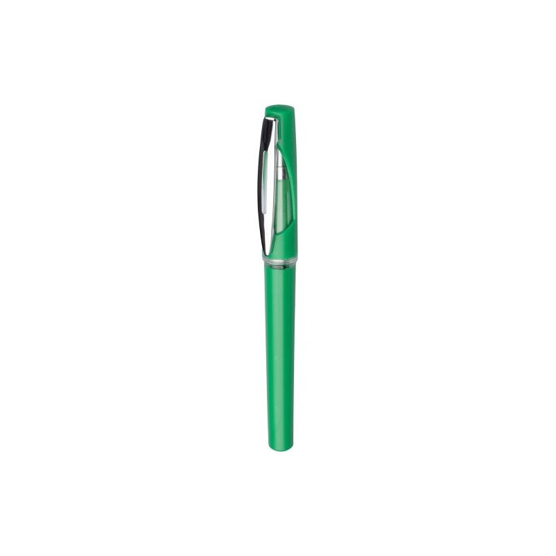 Stylo gel  en ABS personnalisé pas cher - Karin Matières : fer Couleurs : rouge goodies publicitaire durable
