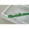 Stylo gel  en ABS personnalisé pas cher - Karin Matières : fer Couleurs : blanc goodies entreprise design