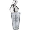 Shaker gradué en verre et inox personnalisé Adela Matières : silicone Couleurs : naturel livraison express 24h 48h