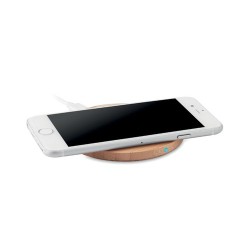 Chargeur sans fil  en bambou - RUNDO Matières : bambou Couleurs : bois impression haute définition