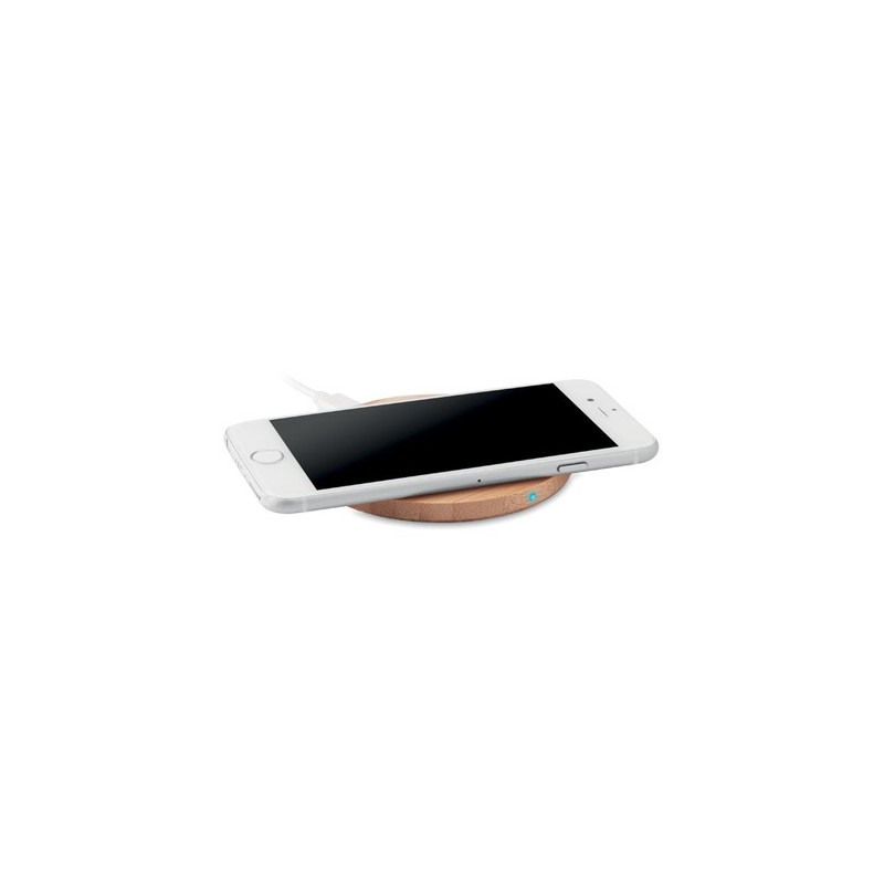 Chargeur sans fil  en bambou - RUNDO Matières : bambou Couleurs : bois impression haute définition