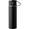 Set personnalisé de deux tasses isothermes et d'une bouteille Herbert pas cher Matières : bambou Couleurs : noir personnalisable