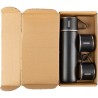 Set personnalisé de deux tasses isothermes et d'une bouteille Herbert pas cher Matières : bambou Couleurs : noir livraison expre