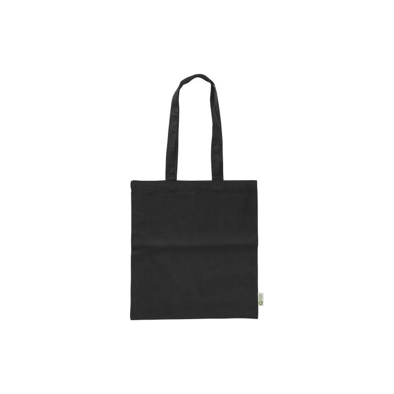 Sac shopping  en coton recyclé 120g/m² - Cassiopeia Matières : coton Couleurs : noir