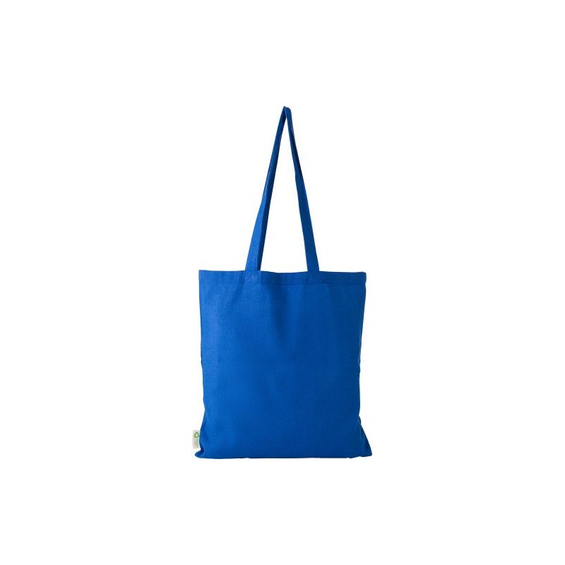 Sac shopping  en coton recyclé 120g/m² - Cassiopeia Matières : coton Couleurs : noir goodies personnalisé en stock