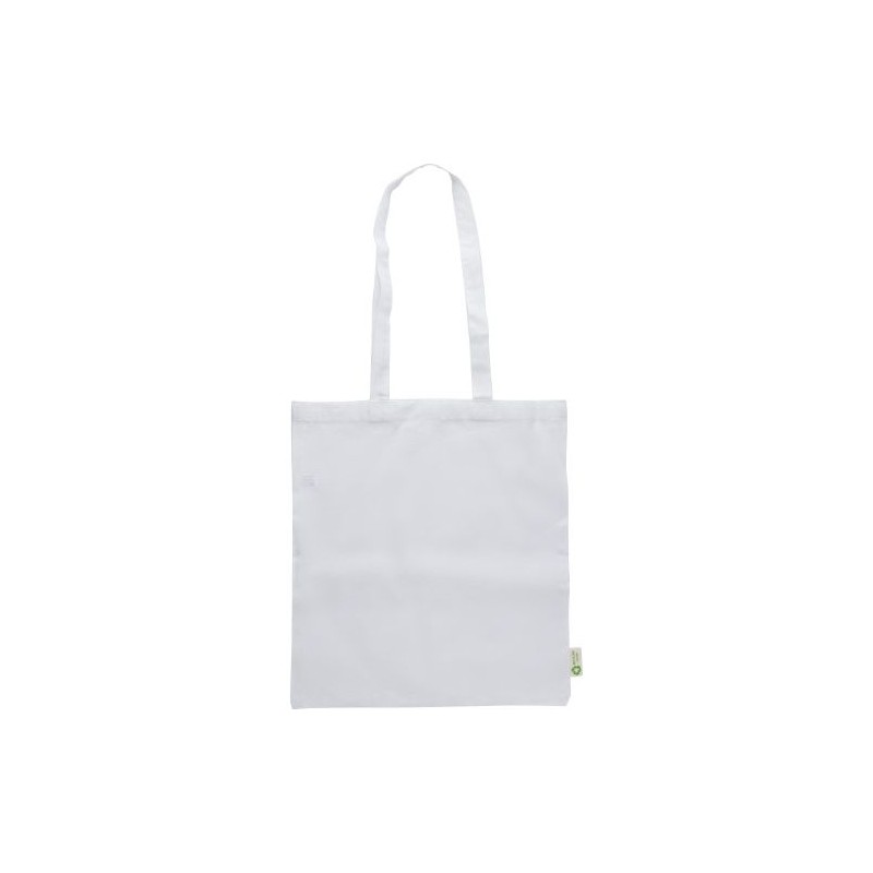 Sac shopping  en coton recyclé 120g/m² - Cassiopeia Matières : coton Couleurs : blanc impression haute définition