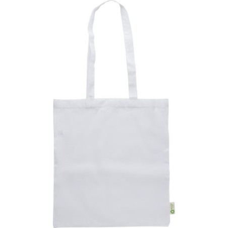 Sac shopping  en coton recyclé 120g/m² - Cassiopeia Matières : coton Couleurs : blanc impression haute définition