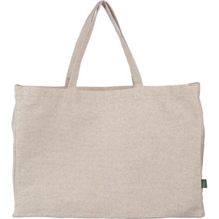 Sac shopping personnalisé en chanvre pas cher - Ludwig Matières : polyester Couleurs : kaki