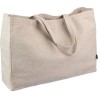 Sac shopping personnalisé en chanvre pas cher - Ludwig Matières : polyester Couleurs : kaki marquage laser ultra précis