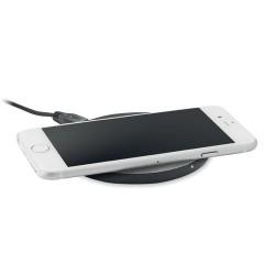 Chargeur sans fil  en bambou - RUNDO goodies publicitaire événementiel