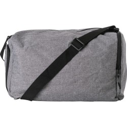 Sac de sport pliable personnalisé en polyester 300D - Corwin Matières : nylon Couleurs : gris cadeau entreprise pas cher