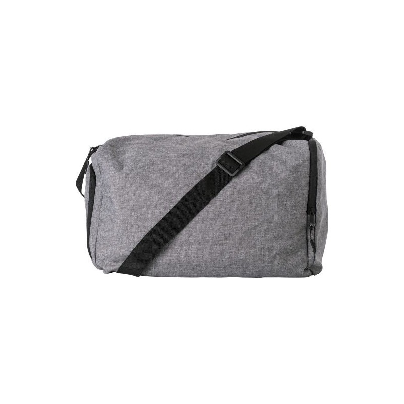 Sac de sport pliable personnalisé en polyester 300D - Corwin Matières : nylon Couleurs : gris cadeau entreprise pas cher