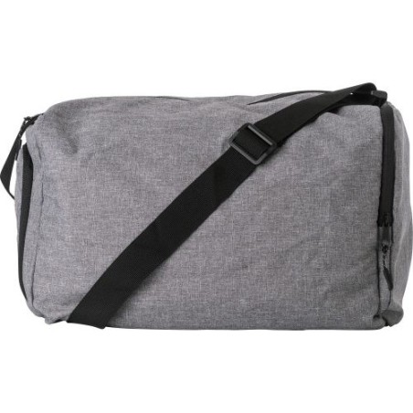 Sac de sport pliable personnalisé en polyester 300D - Corwin Matières : nylon Couleurs : gris cadeau entreprise pas cher
