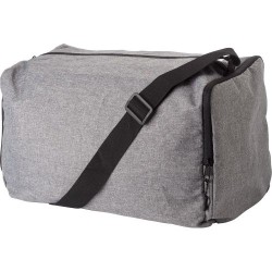 Sac de sport pliable personnalisé en polyester 300D - Corwin Matières : nylon Couleurs : gris marquage laser ultra précis