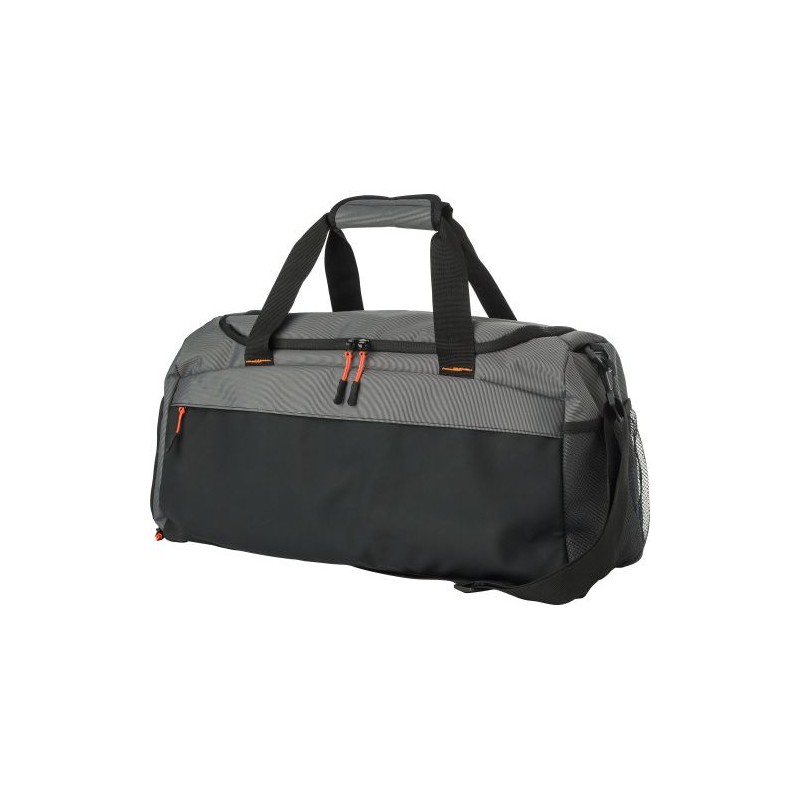 Sac de sport personnalisé en polyester 500D - Mabel Matières : carton Couleurs : gris goodies publicitaire événementiel