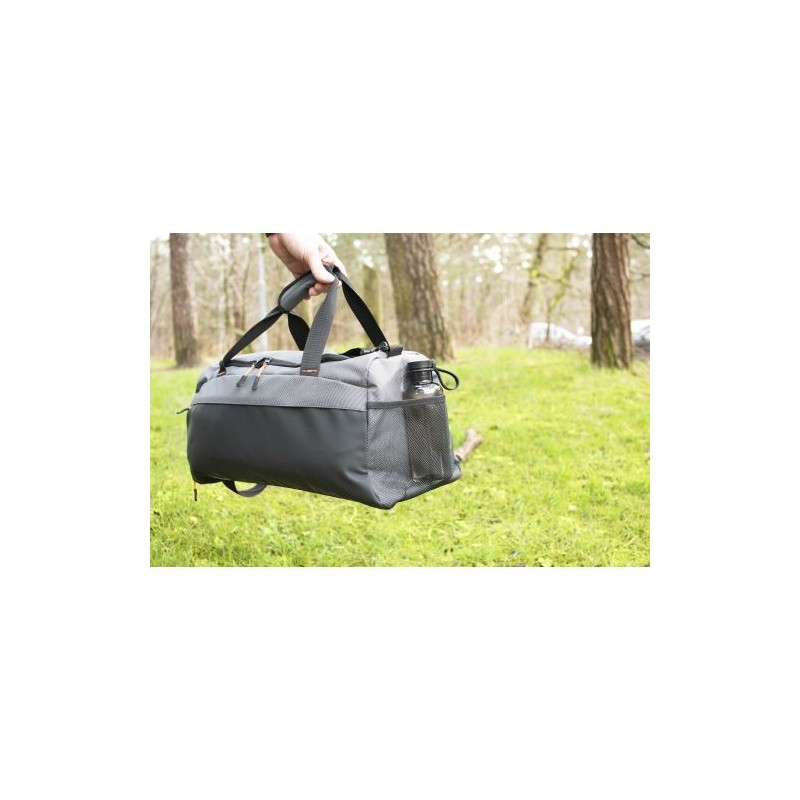 Sac de sport personnalisé en polyester 500D - Mabel Matières : carton Couleurs : gris impression haute définition