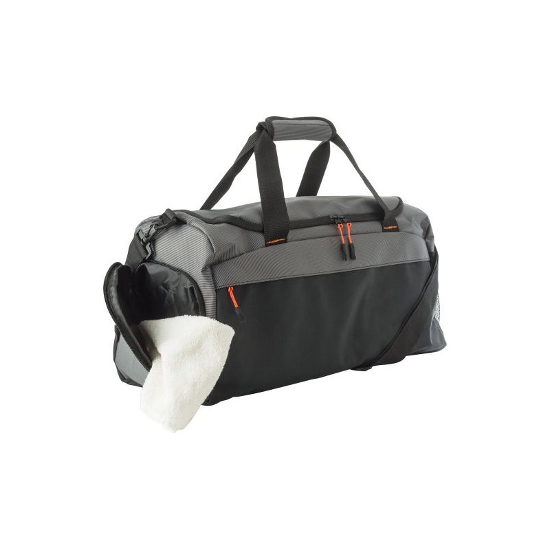 Sac de sport personnalisé en polyester 500D - Mabel Matières : carton Couleurs : gris livraison express 24h 48h