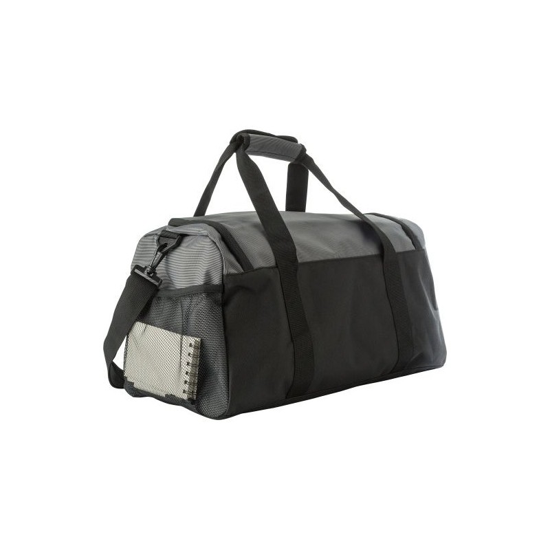 Sac de sport personnalisé en polyester 500D - Mabel Matières : carton Couleurs : gris objet promotionnel éco-responsable