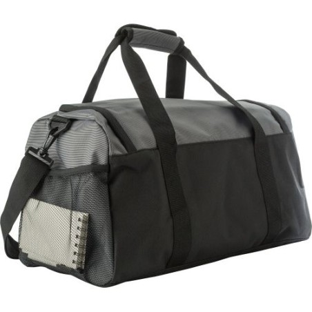 Sac de sport personnalisé en polyester 500D - Mabel Matières : carton Couleurs : gris objet promotionnel éco-responsable