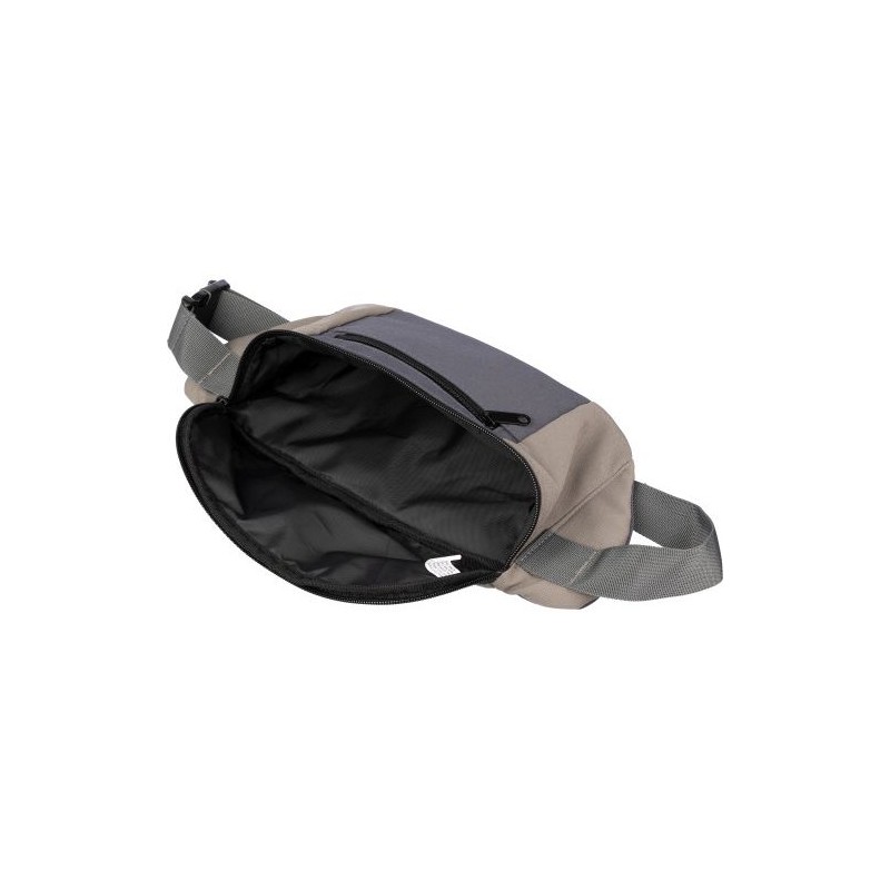 Sac banane personnalisé en polyester - Fabienne Matières : polyester Couleurs : taupe marquage laser ultra précis
