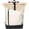 Sac à dos roll-top personnalisé en rPET - Marlene Matières : polyester Couleurs : beige