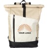 Sac à dos roll-top personnalisé en rPET - Marlene Matières : polyester Couleurs : beige cadeau entreprise pas cher