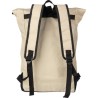 Sac à dos roll-top personnalisé en rPET - Marlene Matières : polyester Couleurs : beige goodies publicitaire événementiel
