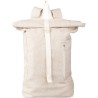 Sac à dos roll-top  en chanvre personnalisé - Margarete Matières : coton Couleurs : kaki