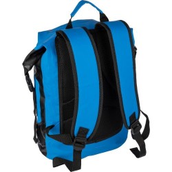 Sac à dos roll-top  en bâche 250D personnalisé - Hermann Matières : polyester Couleurs : noir goodies personnalisé en stock