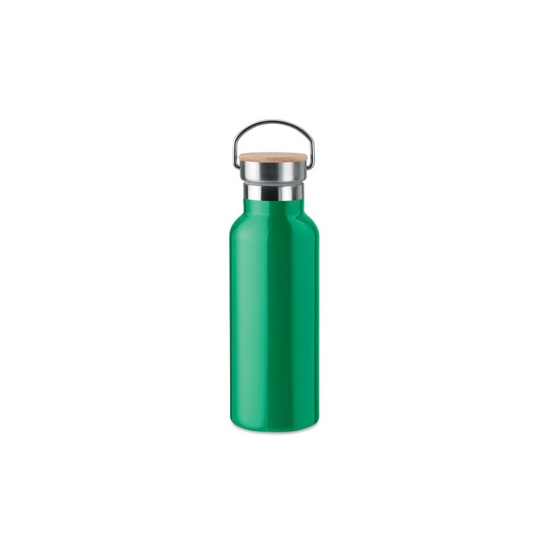 Flacon isotherme double paroi 500 ml personnalisé - HELSINKI Matières : acier inoxydable Couleurs : vert livraison express 24h 4