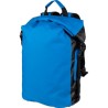 Sac à dos roll-top  en bâche 250D personnalisé - Hermann Matières : polyester Couleurs : bleu cobalt marquage laser ultra précis