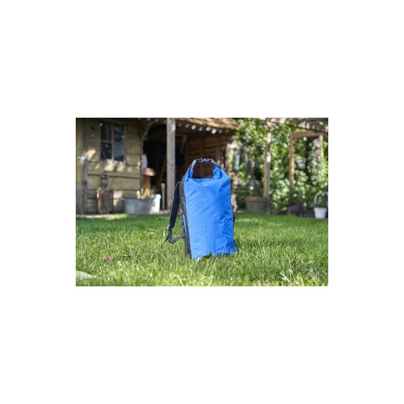Sac à dos roll-top  en bâche 250D personnalisé - Hermann Matières : polyester Couleurs : bleu cobalt livraison express 24h 48h