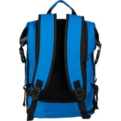 Sac à dos roll-top  en bâche 250D personnalisé - Hermann Matières : polyester Couleurs : bleu cobalt personnalisation rapide en 